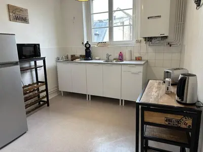 Cuisine ou kitchenette dans l'établissement Beau Repère Coulommiers 77