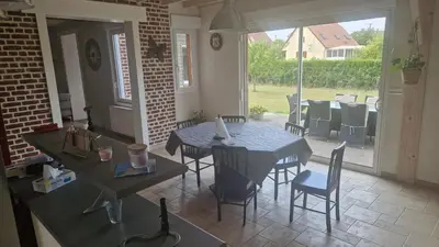 Coin salon dans l'établissement Havre de Geseb
