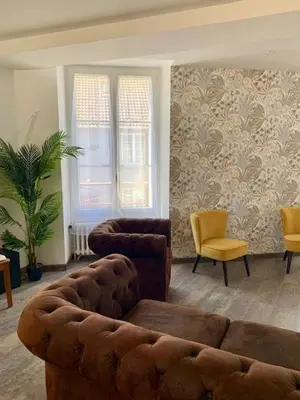Coin salon dans l'établissement Le Grand Terroir