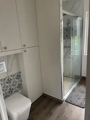 Salle de bains dans l'établissement Hébergement familial dans un environnement calme
