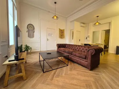 Coin salon dans l'établissement Bogota - Charme central à Reims - 6P