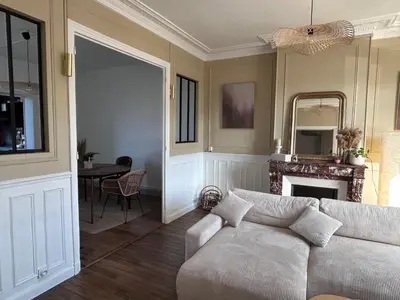 Coin salon dans l'établissement Maison chic et cosy