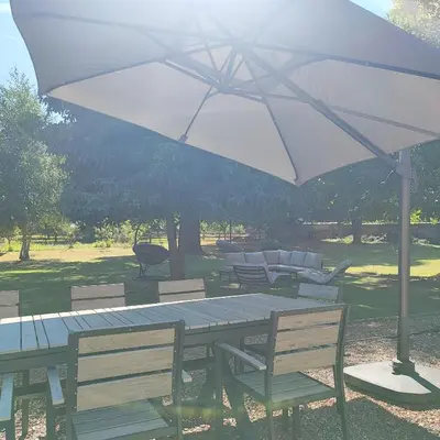 Jardin de l'établissement Au Coeur du Verger