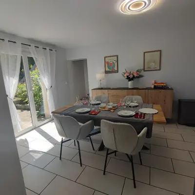 Coin salon dans l'établissement Au Coeur du Verger