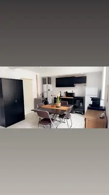 Cuisine ou kitchenette dans l'établissement Chez bibiche