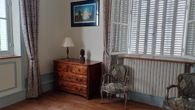 Coin salon dans l'établissement Appartement dans Château