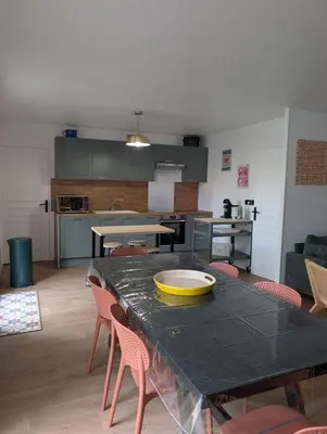 Cuisine ou kitchenette dans l'établissement Maison avec jardin Reims proche centre