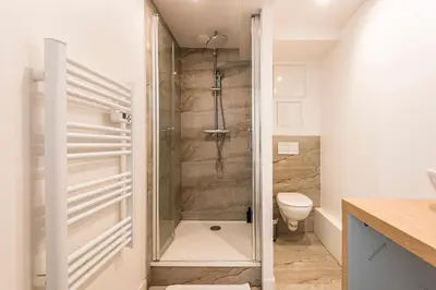 Salle de bains dans l'établissement Charmant appartement - 4 personnes
