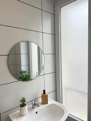 Salle de bains dans l'établissement Studio Rosa - Disney - Meaux City Center - Paris