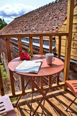 Balcon ou terrasse dans l'établissement Les clés du matz