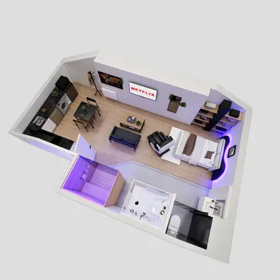 Plan de l'établissement Loft Spa Sauna Hammam Hydromassage