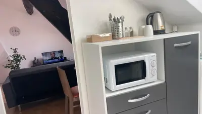 Cuisine ou kitchenette dans l'établissement Studio 3 Apartment with Unique Cathedral View