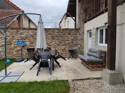 Coin salon dans l'établissement La randonnée des vignobles