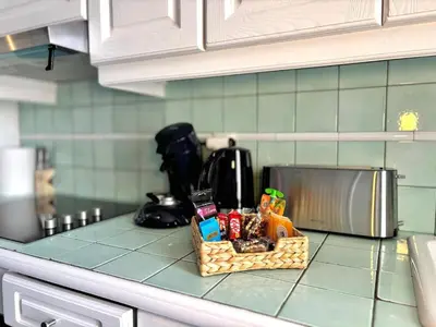 Cuisine ou kitchenette dans l'établissement Vivez au large dans ce grand T3