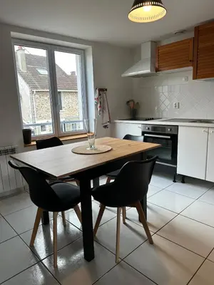 Cuisine ou kitchenette dans l'établissement La Maison des Ormes