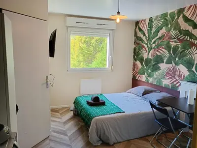 Un ou plusieurs lits dans un hébergement de l'établissement New studio near ARENA