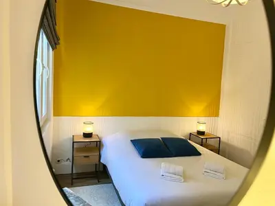 Un ou plusieurs lits dans un hébergement de l'établissement City Break des Sacres de Reims Forum
