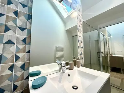 Salle de bains dans l'établissement Slow Life Cœur des Moissons Parking inclus