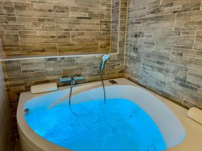 Salle de bains dans l'établissement Wellness Suite Ponsardin 1 - Reims Centre