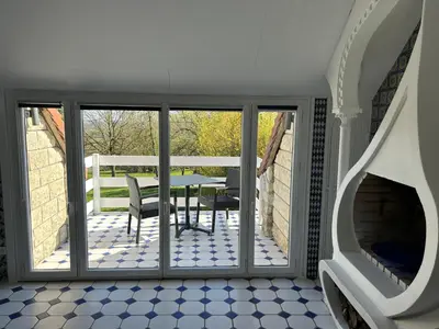 Balcon ou terrasse dans l'établissement Duplex privatif, Piscine et Spa