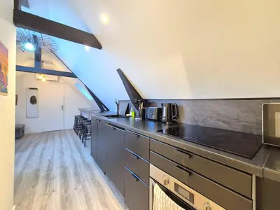 Cuisine ou kitchenette dans l'établissement Pikine - Découvrez l'hyper-centre de Reims