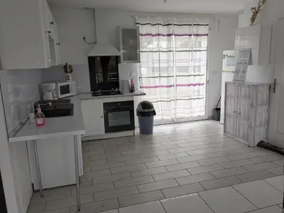 Cuisine ou kitchenette dans l'établissement La Casa Blanca