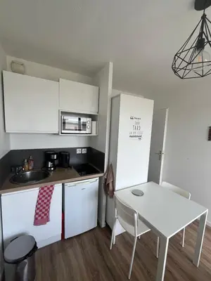 Cuisine ou kitchenette dans l'établissement Studio proche centre