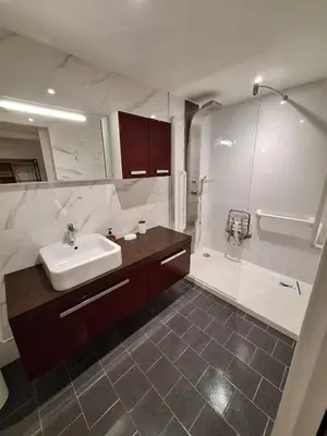 Salle de bains dans l'établissement Gite en Champagne