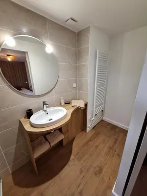 Salle de bains dans l'établissement Gite en Champagne