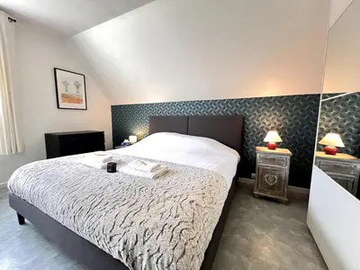 Un ou plusieurs lits dans un hébergement de l'établissement Claudius maison 3 chambres avec jardin proche Fac