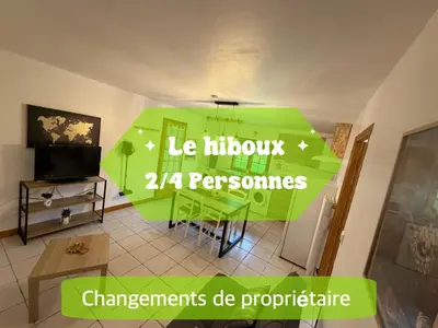 Télévision ou salle de divertissement dans l'établissement Le Hiboux