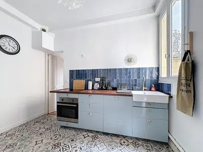 Cuisine ou kitchenette dans l'établissement Extrabrut