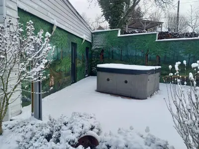L'établissement Gîte Les Lapinous en hiver