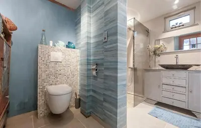Salle de bains dans l'établissement Charmante Longère En Campagne