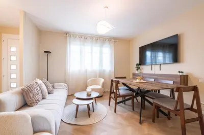 Coin salon dans l'établissement Chez papa - 3 lits - Confortable & spacieux