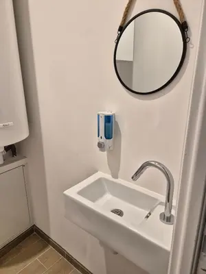 Salle de bains dans l'établissement Maison Au Beau Regard