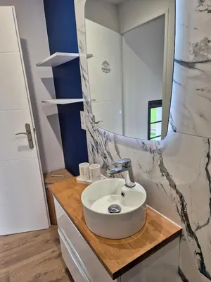 Salle de bains dans l'établissement Maison Au Beau Regard