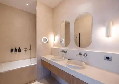 Salle de bains dans l'établissement Boutique-Hôtel Le 3 par Champagne Thiénot