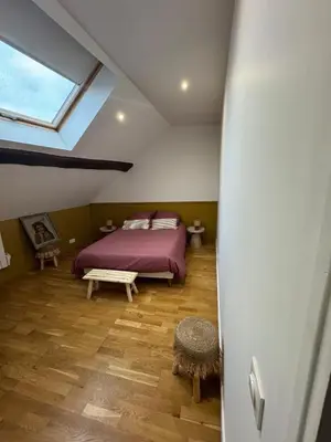 Un ou plusieurs lits dans un hébergement de l'établissement Le 72 - Bohemian Chic - 20 min from Disneyland Paris