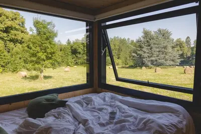 Plan de l'établissement Parcel Tiny House I Richecourt vue Prairie