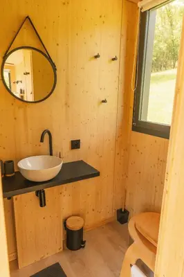 Plan de l'établissement Parcel Tiny House I Richecourt vue Prairie
