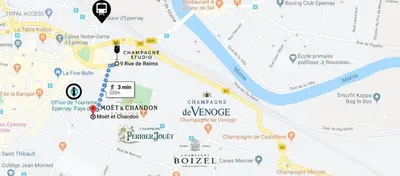Certificat, récompense, panneau ou autre document affiché dans l'établissement Champagne - Studio Epernay