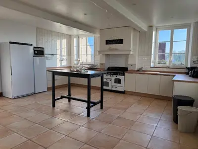 Cuisine ou kitchenette dans l'établissement Gîte Chez Maurice