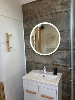 Salle de bains dans l'établissement Résidence ARTHUS Ménalippe
