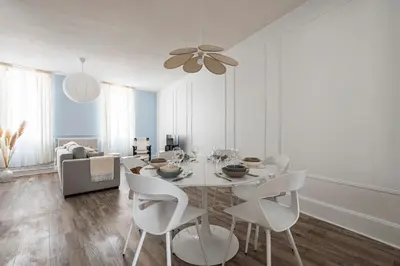 Coin salon dans l'établissement Duplex pour 4 - Hyper centre