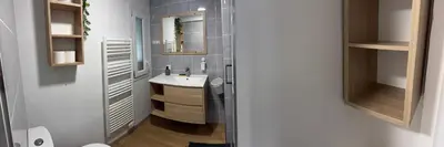 Salle de bains dans l'établissement Gîte en Champagne - Le Clos des 3 Sources