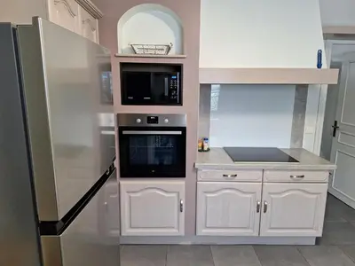 Cuisine ou kitchenette dans l'établissement Gîte du Craon de Ludes