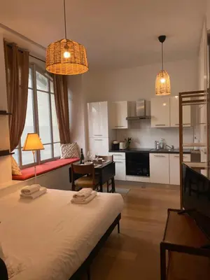 Cuisine ou kitchenette dans l'établissement Vue des Anges