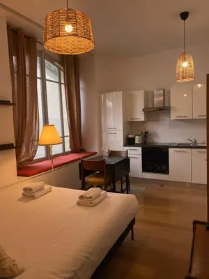 Cuisine ou kitchenette dans l'établissement Vue des Anges