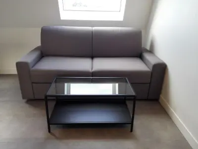 Coin salon dans l'établissement Apartment Moderne Duplexwohnung mit Durchgang in der Nähe von SPA by Interhome